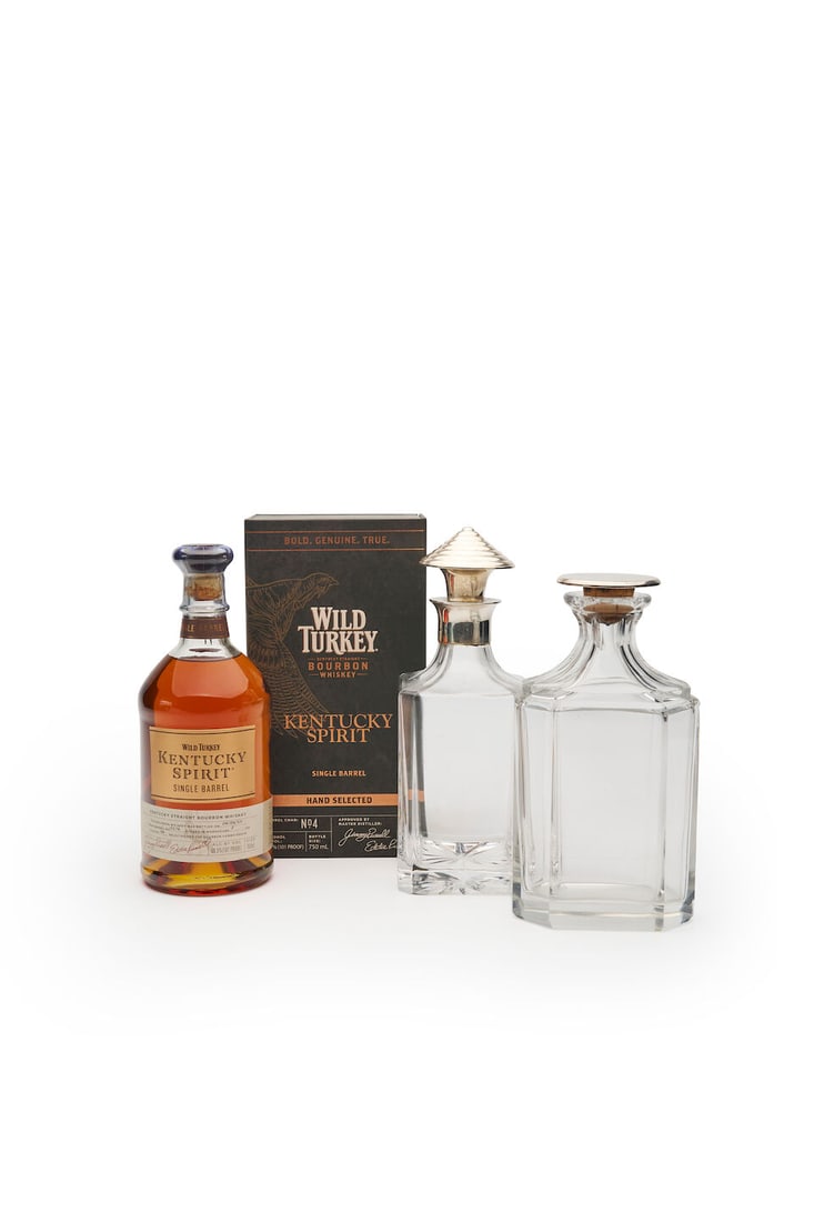 Christofle | crystal decanter and another, with Wild Turkey Kentucky Spirit Bottled 4/08/2019, B... (1 of 1)