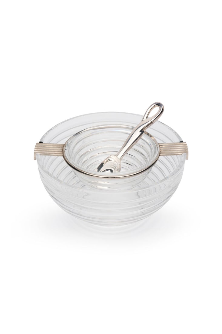 Reidel Mesa caviar dish and Tiffany & Co. Elsa Peretti 'Padova' scoop circa 1960s (2) (1 of 1)