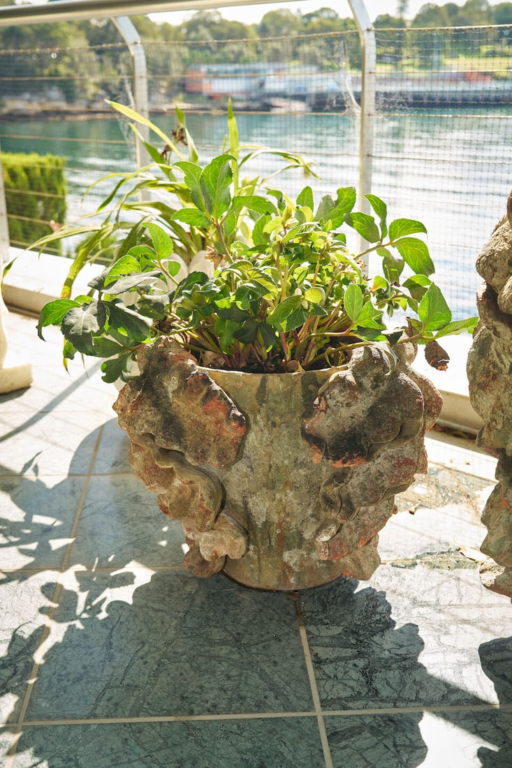 Four terracotta 'Acanthus' planters, French, (4) - 2