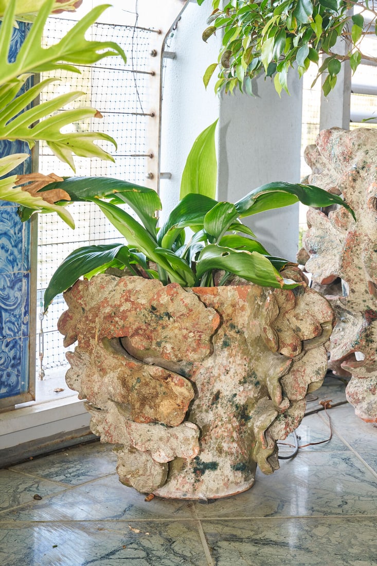 Four terracotta 'Acanthus' planters, French, (4) - 4