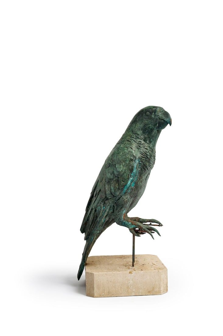 A bronze sculpture of a parrot by Lloyd Le Blanc (1 of 2)