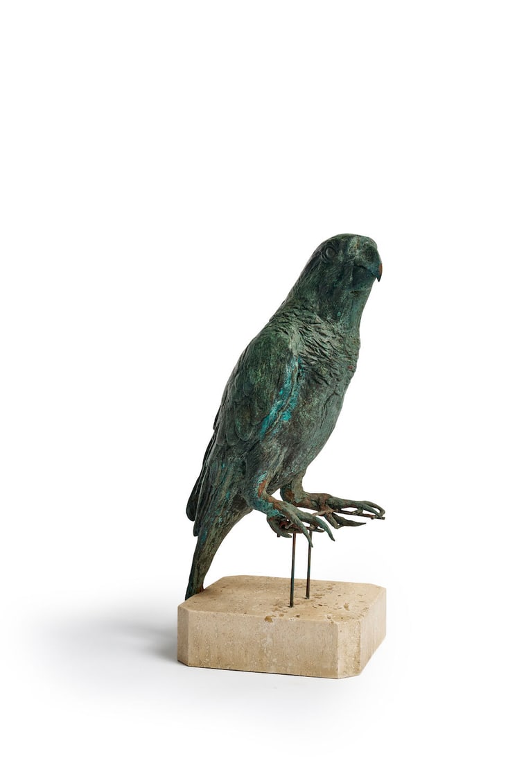 A bronze sculpture of a parrot by Lloyd Le Blanc - 2