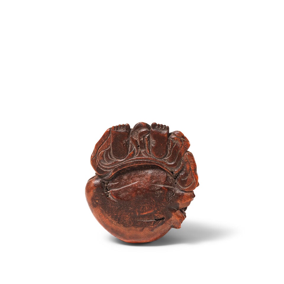 STATUETTE DE BUDAI EN BAMBOU SCULPTÉ Fin de la Dynastie Qing (1644-1911) - 2