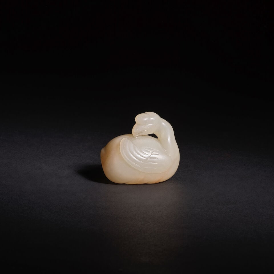 OIE EN JADE BLANC Dynastie Ming (1368-1644) (2) (1 of 4)
