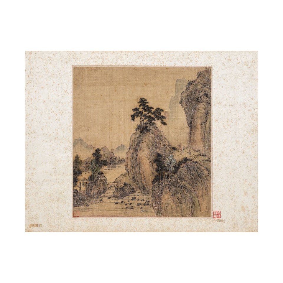 ANONYME, Dynastie Ming Personnages dans un paysage - 4