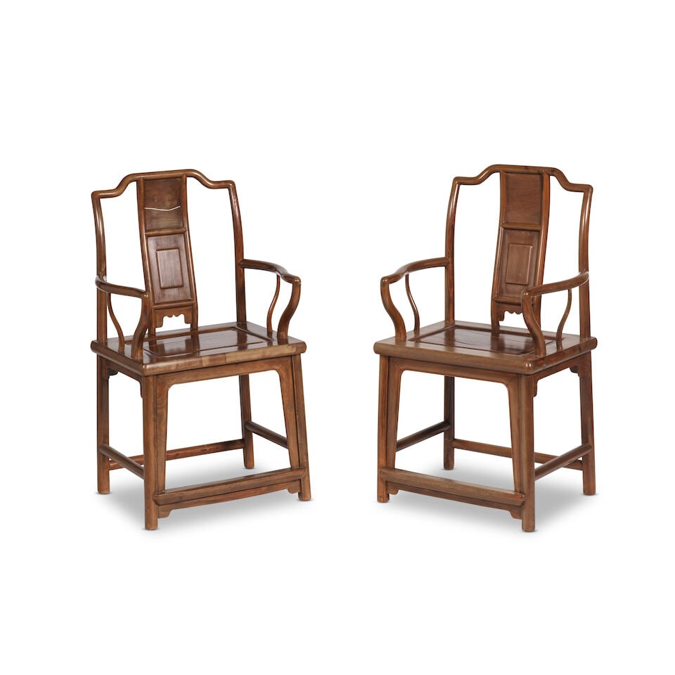 PAIRE DE FAUTEUILS EN BOIS DE STYLE MING, NANGUANMAOYI XXe siècle (2) (1 of 2)
