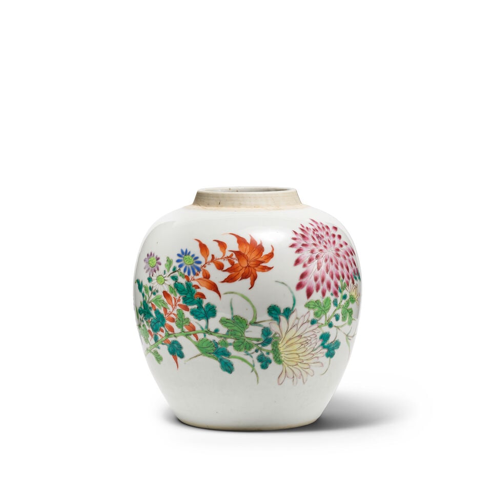 VASE BALUSTRE EN PORCELAINE DE LA FAMILLE ROSE Marque Qianlong, XVIII/XIXe siècle (2) (1 of 3)