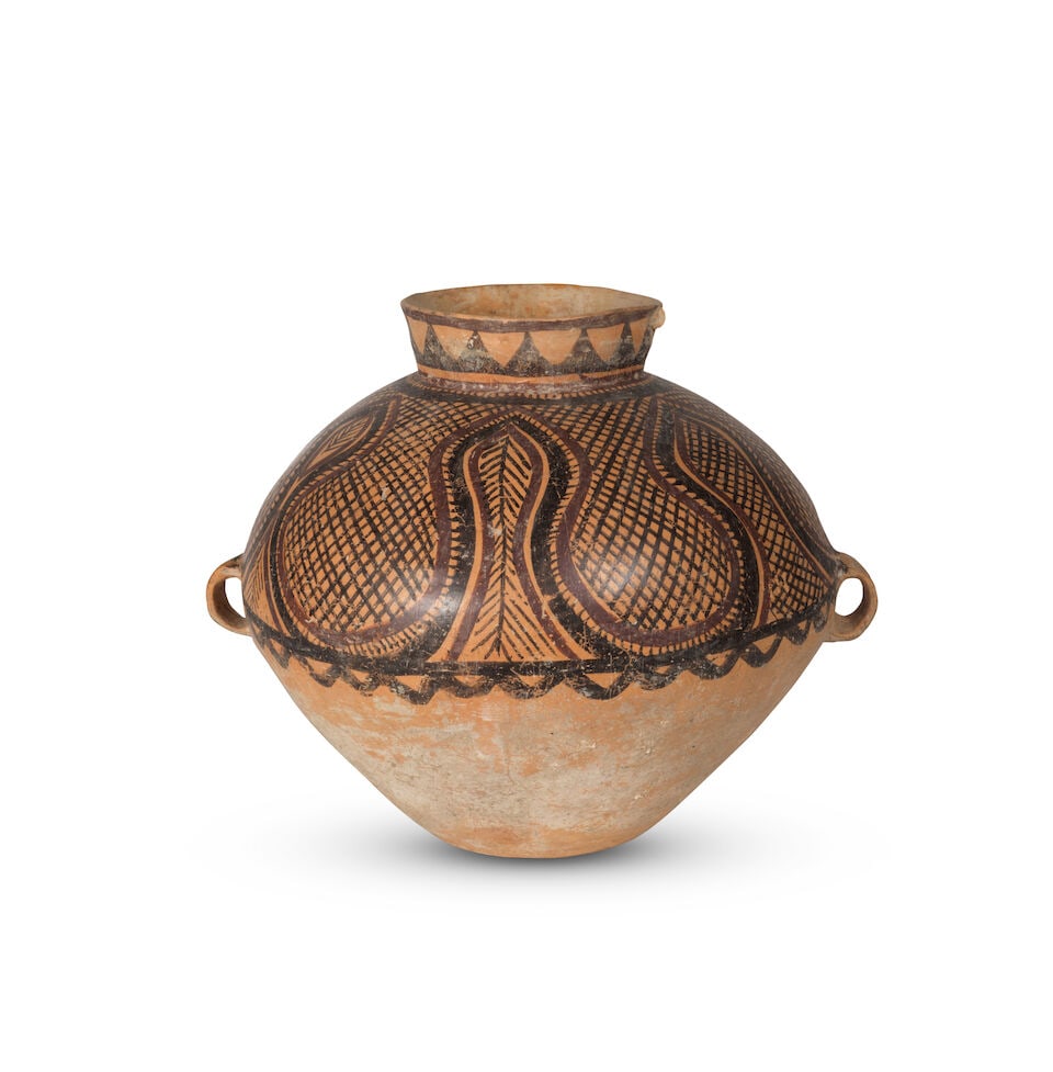 COLLECTION DE CINQ POTICHES NÉOLITHIQUES EN TERRE CUITE PEINTE Période néolithiqu... - 12