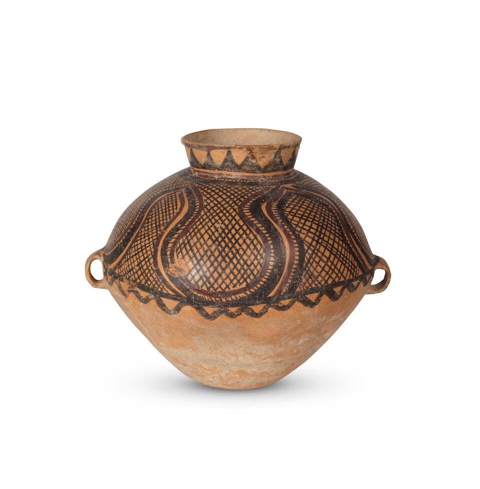 COLLECTION DE CINQ POTICHES NÉOLITHIQUES EN TERRE CUITE PEINTE Période néolithiqu... - 13