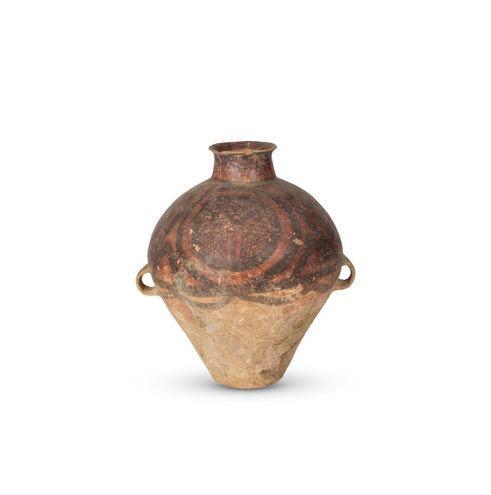 COLLECTION DE CINQ POTICHES NÉOLITHIQUES EN TERRE CUITE PEINTE Période néolithiqu... - 7
