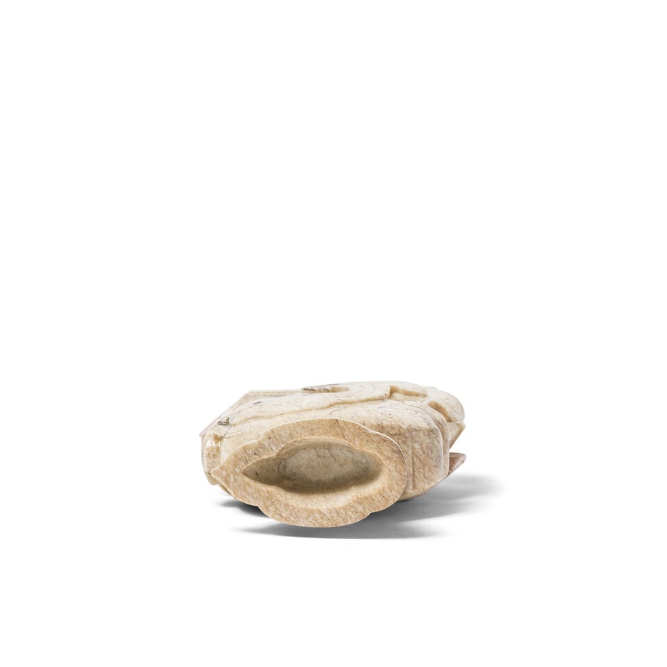 VASE ARCHAΪSANT EN JADE CALCIFIÉ Dynastie Qing, XVIIIe siècle - 2