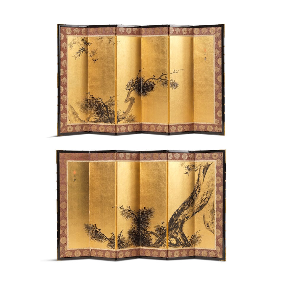 SUZUKI KASON 鈴木華邨 (1860-1919) Pins (3) (1 of 2)