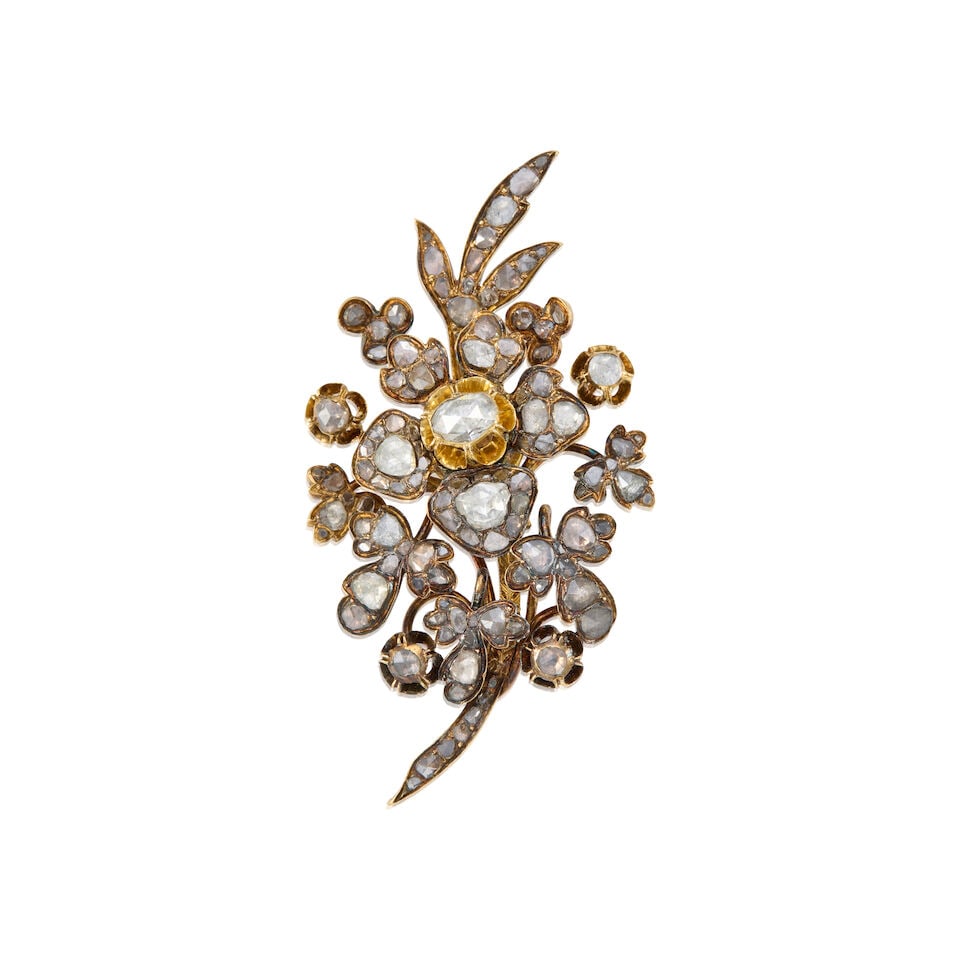 ANTIQUE 18K GOLD AND DIAMOND PENDANT (1 of 2)