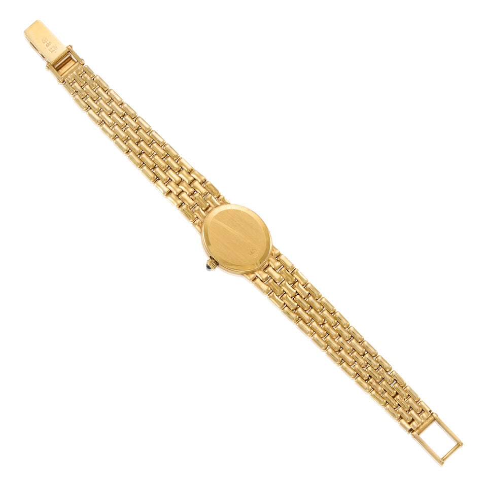TIFFANY & CO.: 14K GOLD AND DIAMOND WRISTWATCH - 2