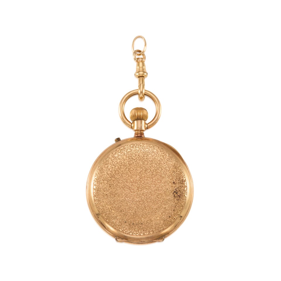 14K GOLD POCKETWATCH - 2