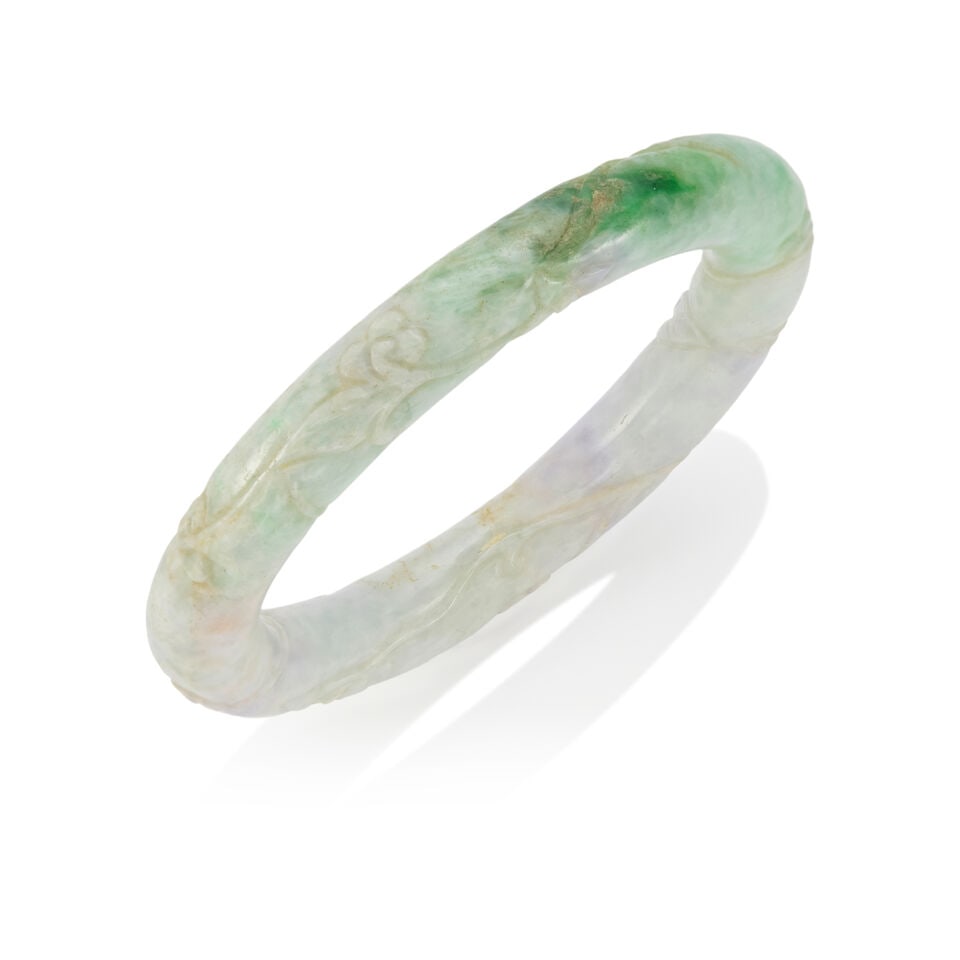JADEITE JADE BANGLE WITH GIA REPORT (1 of 3)