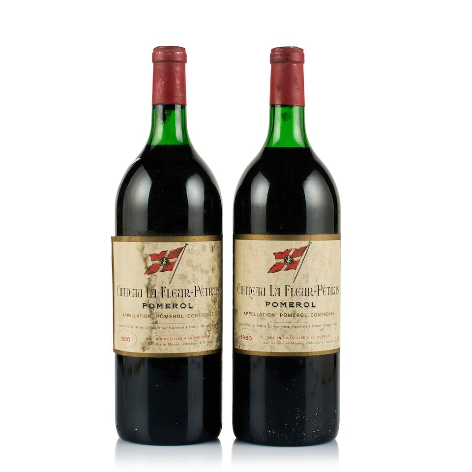 Château La Fleur Pétrus, Pomerol, 1980 (2 x Magnum): Château La Fleur Pétrus, Pomerol, 1980 (2 x Magnum) Region: Bordeaux Fill Level: 1x top shoulder, 1x very top shoulder Capsule: 1x slightly corroded with old signs of seepage, 1x ok Cork: