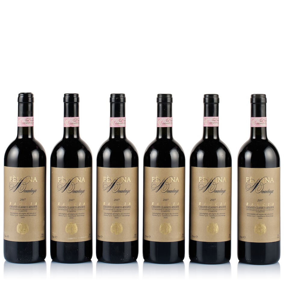 Fattoria di Felsina, Chianti Classico, Riserva Rancia, 2007 (6 x 750ml): Fattoria di Felsina, Chianti Classico, Riserva Rancia, 2007 (6 x 750ml) Region: Tuscany Fill Level: 6x base of neck Capsule: ok Cork: ok Label: 2x marked, 4x good appearance Packaging: original wooden