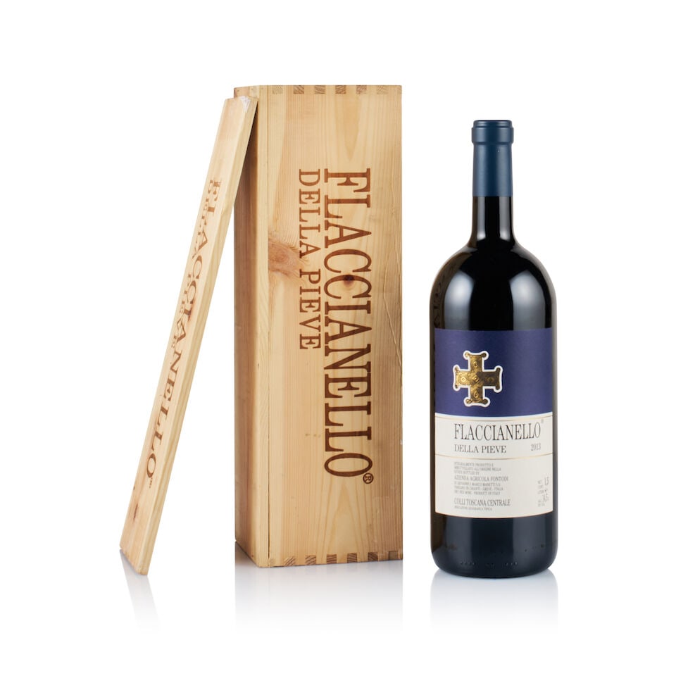 Fontodi, Colli Toscana Centrale, Flaccianello della Pieve, 2013 (1 x Magnum): Fontodi, Colli Toscana Centrale, Flaccianello della Pieve, 2013 (1 x Magnum) Region: Tuscany Fill Level: into neck Capsule: ok Cork: ok Label: excellent appearance Packaging: original wooden case Alco