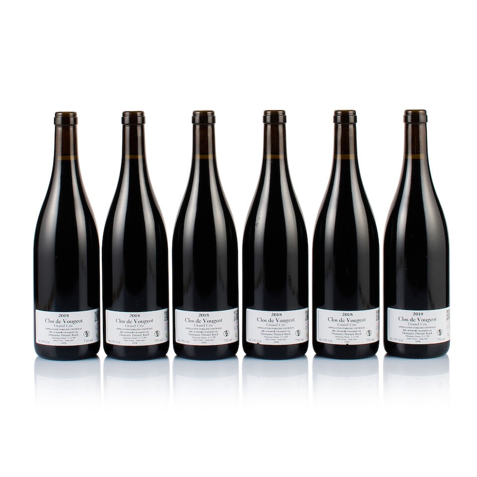Prieuré-Roch, Clos de Vougeot Grand Cru, 2018 (6 x 750ml): Prieuré-Roch, Clos de Vougeot Grand Cru, 2018 (6 x 750ml) Region: Burgundy Fill Level: excellent Capsule: ok Cork: ok Label: excellent appearance Packaging: neutral carton Alcohol Content: