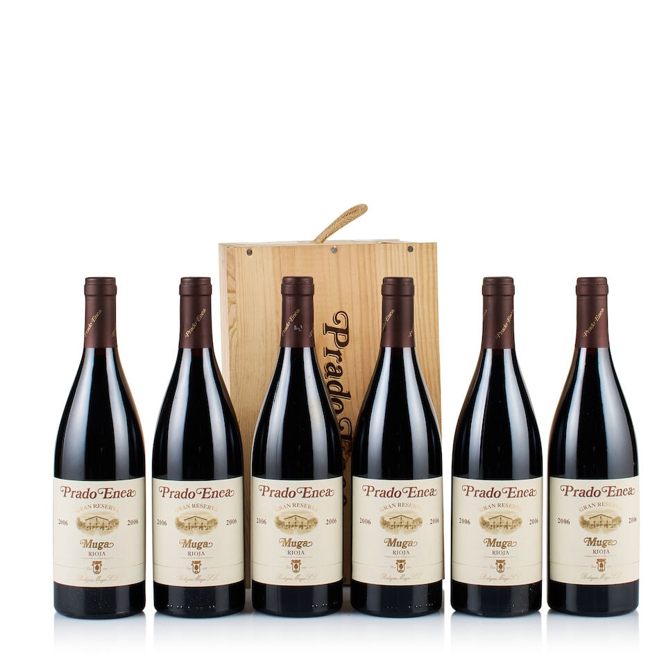 Bodega Muga, Rioja, Prado Enea Gran Reserva, 2006 (6 x 750ml): Bodega Muga, Rioja, Prado Enea Gran Reserva, 2006 (6 x 750ml) Region: Spain Fill Level: 6x under 0.5cm below base of capsules Capsule: ok Cork: ok Label: excellent appearance Packaging: original woode