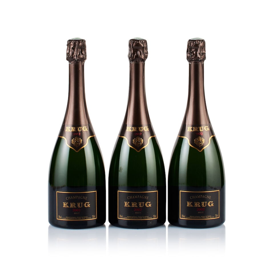 Champagne Krug, Vintage, Brut, 2002 (3 x 750ml) (1 of 3)