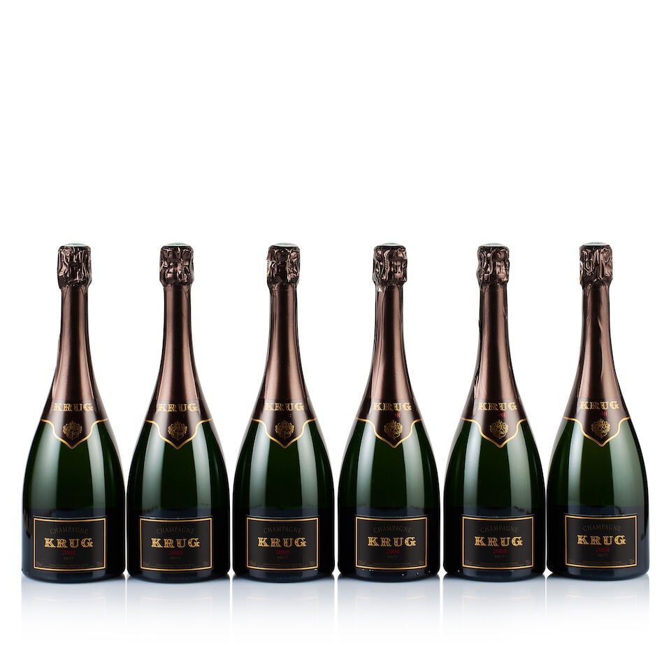 Champagne Krug, Vintage, Brut, 2008 (6 x 750ml): Champagne Krug, Vintage, Brut, 2008 (6 x 750ml) Region: Champagne Fill Level: excellent Capsule: ok Cork: ok Label: excellent appearance Packaging: original carton Alcohol Content: 12.5% For further