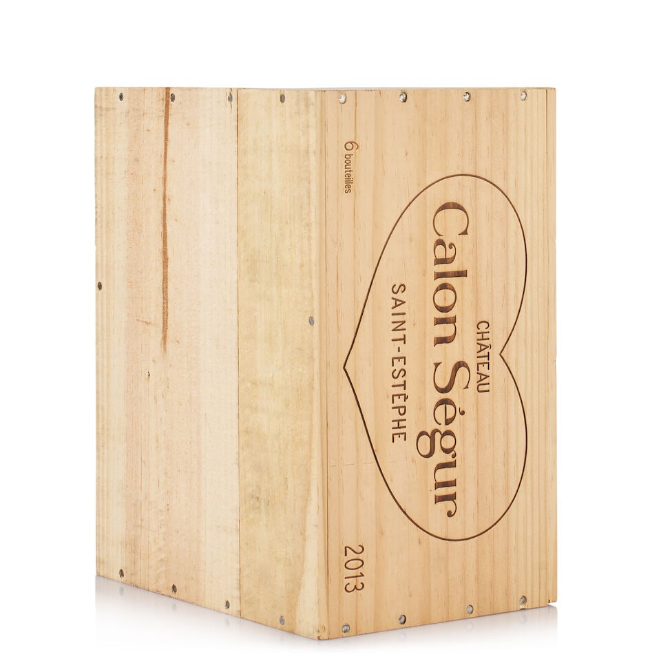 Château Calon-Ségur, Saint-Estèphe, Grand Cru Classé, 2013 (6 x 750ml): Château Calon-Ségur, Saint-Estèphe, Grand Cru Classé, 2013 (6 x 750ml) Region: Bordeaux Packaging: original wooden case Miscellaneous: not open For further information on this lot 