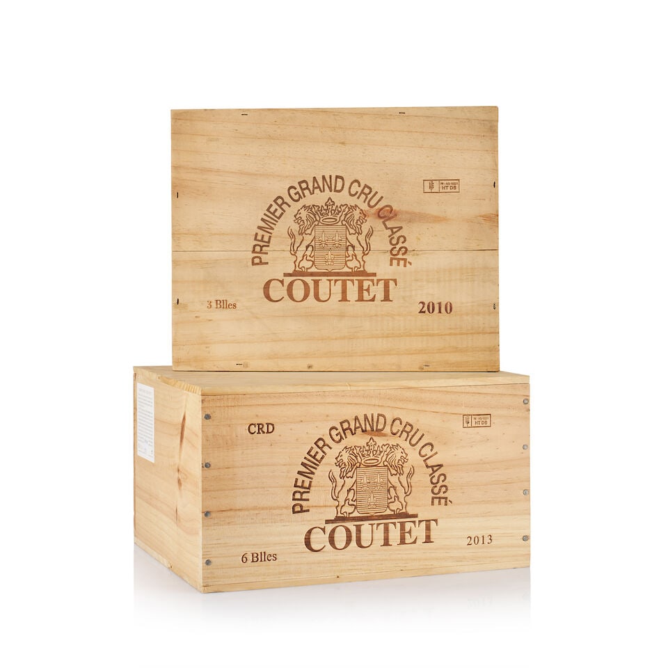 Château Coutet, Barsac, Grand Cru Classé, 2010 & 2013 (9 x 750ml): Château Coutet, Barsac, Grand Cru Classé, 2010 (3 x 750ml) Region: Bordeaux Packaging: original wooden case Miscellaneous: not open Alcohol Content: 14% Château Coutet, Barsac, Grand Cr