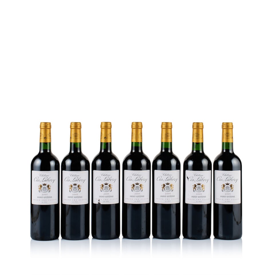 Château Cos Labory, Saint-Estèphe, Grand Cru Classé, 2005 (7 x 750ml): Château Cos Labory, Saint-Estèphe, Grand Cru Classé, 2005 (7 x 750ml) Region: Bordeaux Fill Level: 6x into neck, 1x base of neck Capsule: ok Cork: 6x ok, 1x very slightly depressed Labe