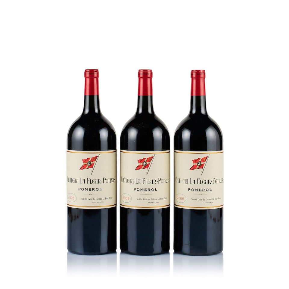 Château La Fleur-Pétrus, Pomerol, 2006 (3 x Magnum): Château La Fleur-Pétrus, Pomerol, 2006 (3 x Magnum) Region: Bordeaux Fill Level: into neck Capsule: ok Cork: 3x slightly depressed Label: excellent appearance Packaging: neutral carton