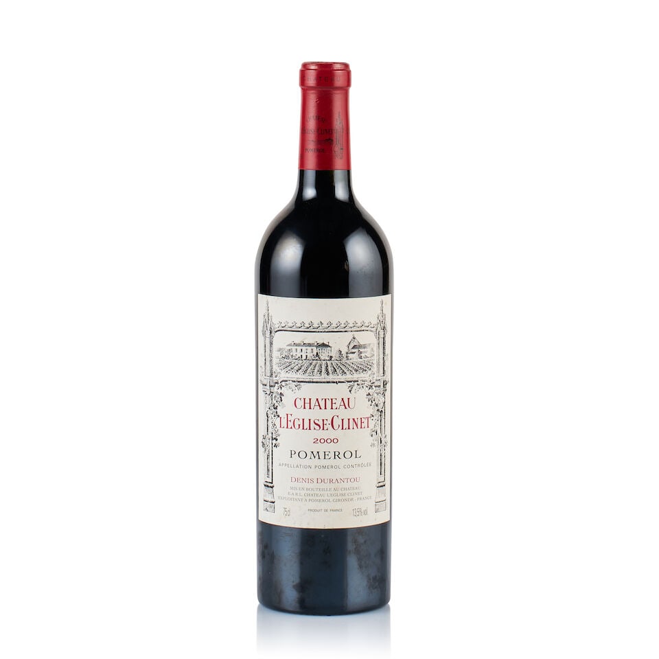 Château l'Eglise-Clinet, Pomerol, 2000 (1 x 750ml): Château l'Eglise-Clinet, Pomerol, 2000 (1 x 750ml) Region: Bordeaux Fill Level: base of neck Capsule: ok Cork: ok Label: very slightly bin-soiled Packaging: neutral carton Alcohol Content: 13.5% 
