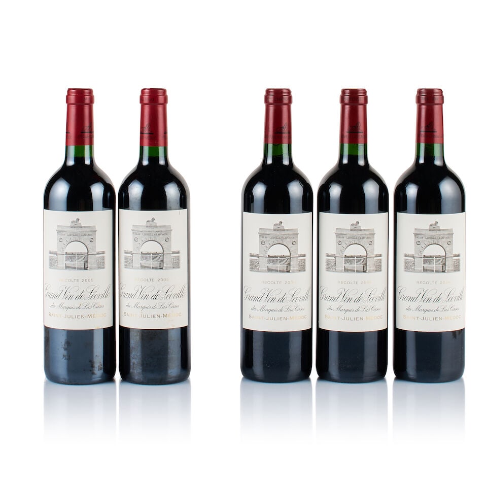 Château Léoville Las Cases, Saint-Julien, Grand Cru Classé, 2005 & 2006 (5 x 750ml) - 4