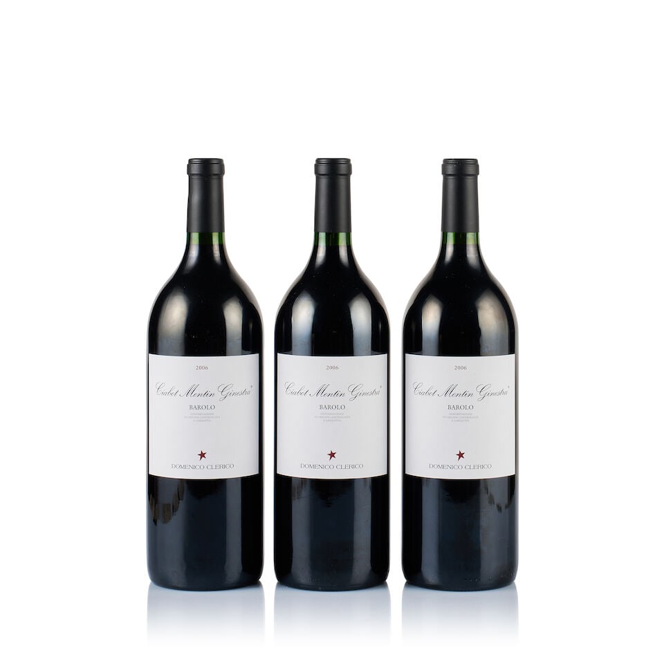 Domenico Clerico, Barolo, Ciabot Mentin Ginestra, 2006 (3 x Magnum): Domenico Clerico, Barolo, Ciabot Mentin Ginestra, 2006 (3 x Magnum) Region: Piedmont Fill Level: 3x into neck Capsule: ok Cork: ok Label: good appearance Packaging: 3x original wooden cases Alcohol Co