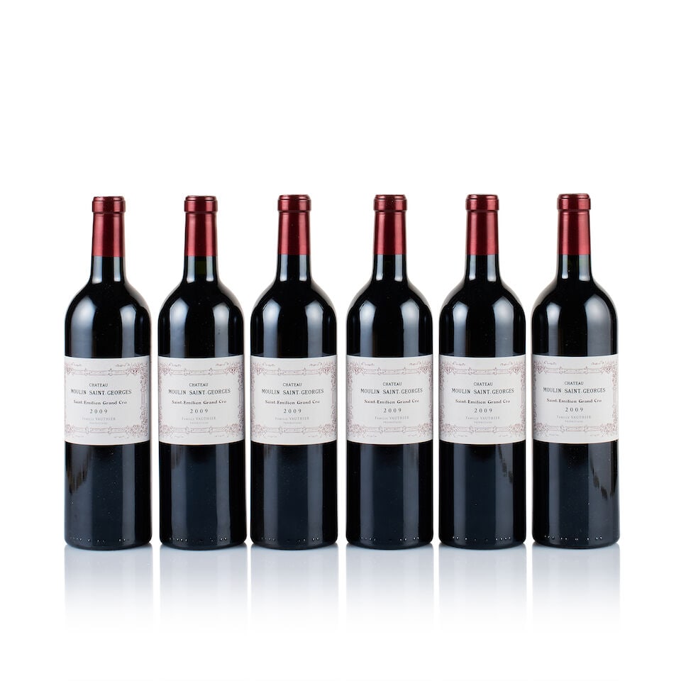 Château Moulin Saint-Georges, Saint-Emilion Grand Cru, 2009 (6 x 750ml): Château Moulin Saint-Georges, Saint-Emilion Grand Cru, 2009 (6 x 750ml) Region: Bordeaux Fill Level: 6x base of neck Capsule: ok Cork: ok Label: excellent appearance Packaging: original wooden ca