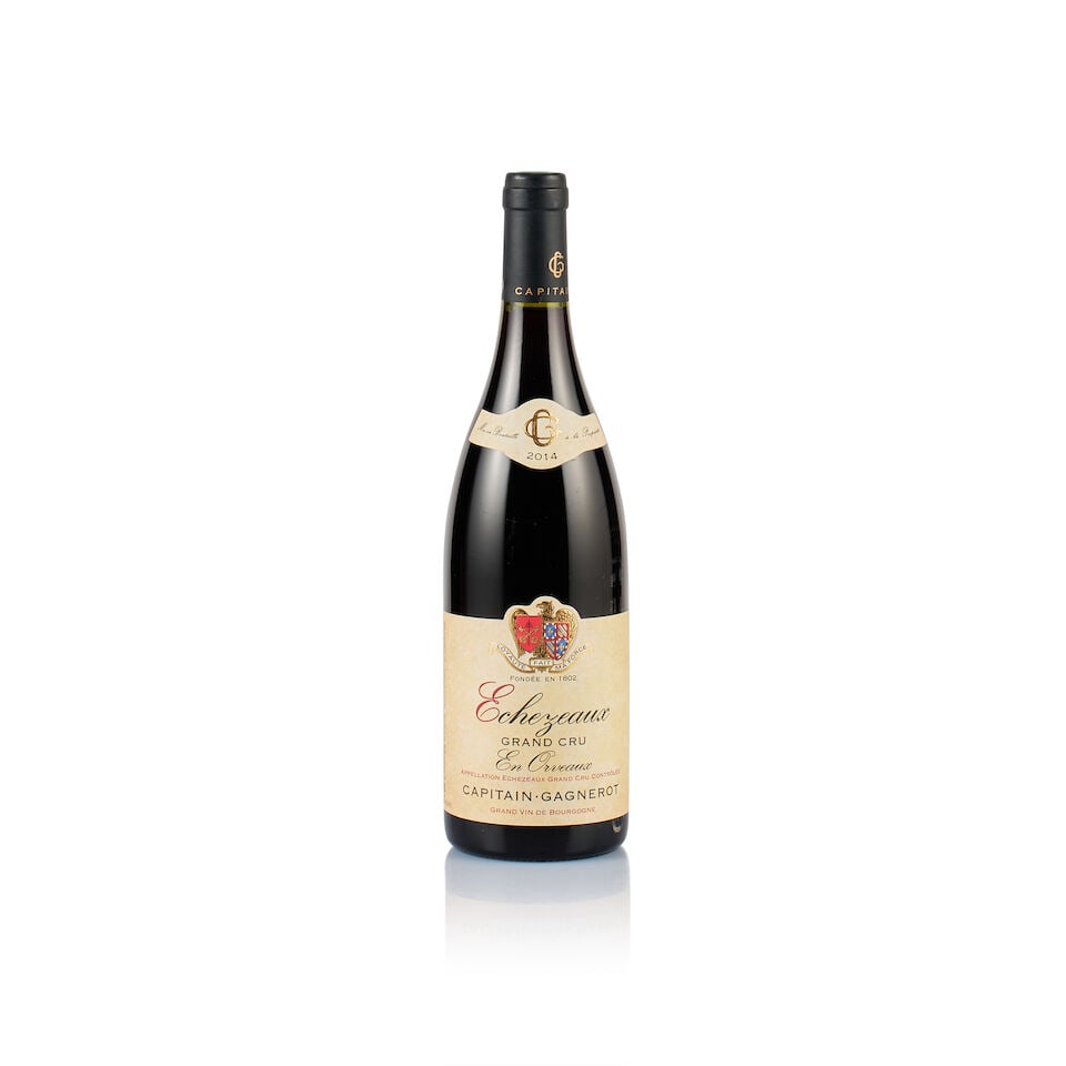 Capitain-Gagnerot, Echézeaux Grand Cru, En Orveaux, 2014 (1 x 750ml): Capitain-Gagnerot, Echézeaux Grand Cru, En Orveaux, 2014 (1 x 750ml) Region: Burgundy Fill Level: excellent Capsule: ok Cork: ok Label: good appearance Packaging: neutral carton Alcohol Content: 