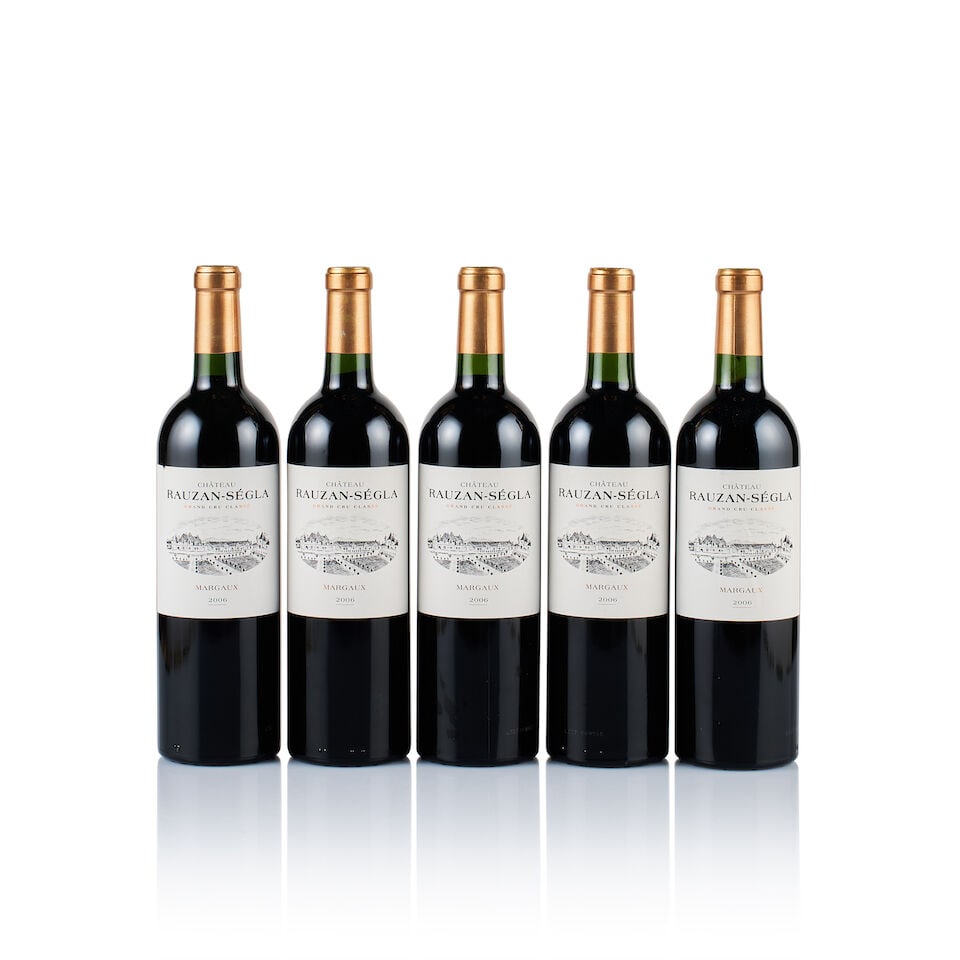 Château Rauzan-Ségla, Margaux, Grand Cru Classé, 2006 (5 x 750ml): Château Rauzan-Ségla, Margaux, Grand Cru Classé, 2006 (5 x 750ml) Region: Bordeaux Fill Level: 5x base of neck Capsule: ok Cork: 5x slightly depressed Label: 4x good appearance, 1x crea