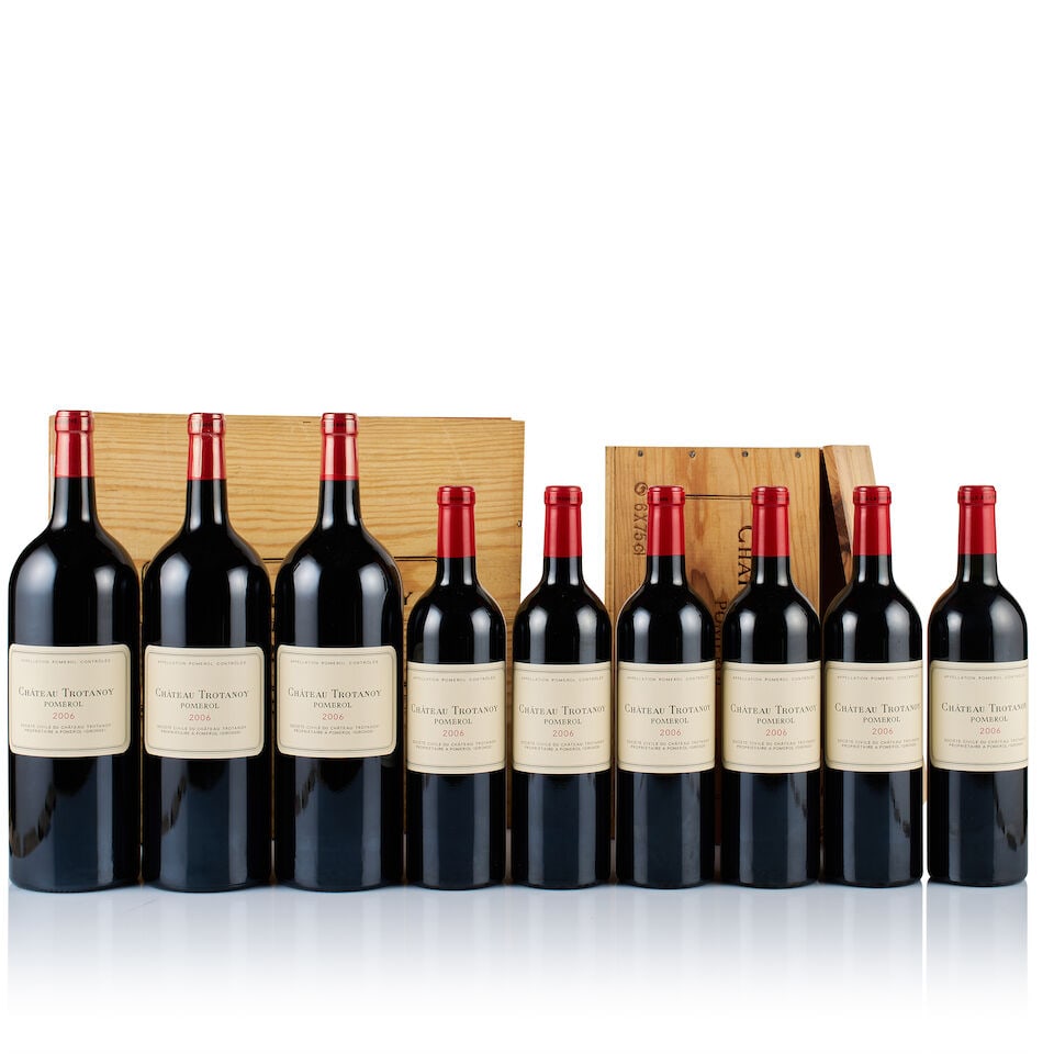 Château Trotanoy, Pomerol, 2006 (6 x 750ml & 3 x Magnum): Château Trotanoy, Pomerol, 2006 (6 x 750ml) Region: Bordeaux Fill Level: 6x base of neck Capsule: ok Cork: ok Label: excellent appearance Packaging: original wooden case Alcohol Content: 13.5%