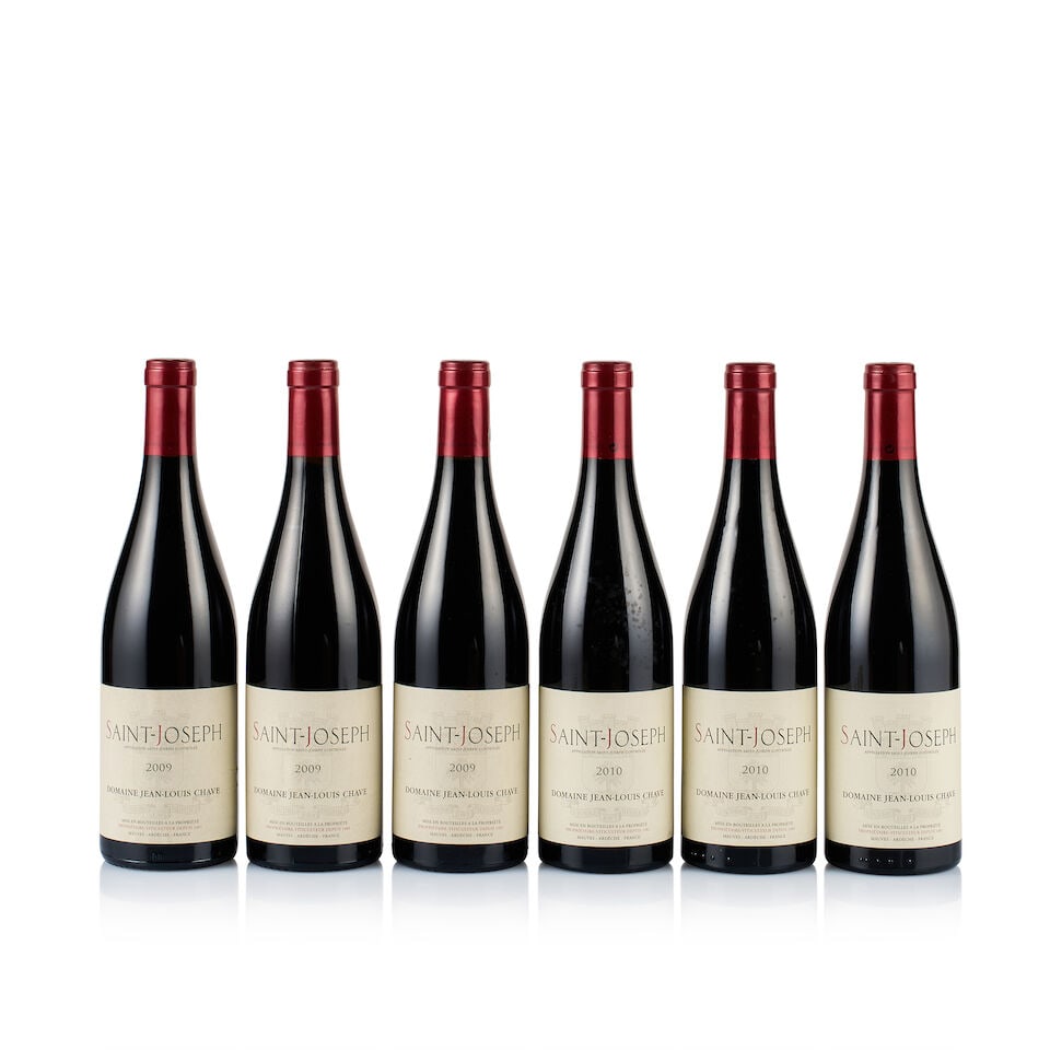 Jean-Louis Chave, Saint-Joseph, 2009, 2010 & 2011 (9 x 750ml): Jean-Louis Chave, Saint-Joseph, 2009 (3 x 750ml) Region: Rhône Valley Fill Level: excellent Capsule: 2x ok, 1x nicked Cork: ok Label: 2x good appearance, 1x very slightly creased on the