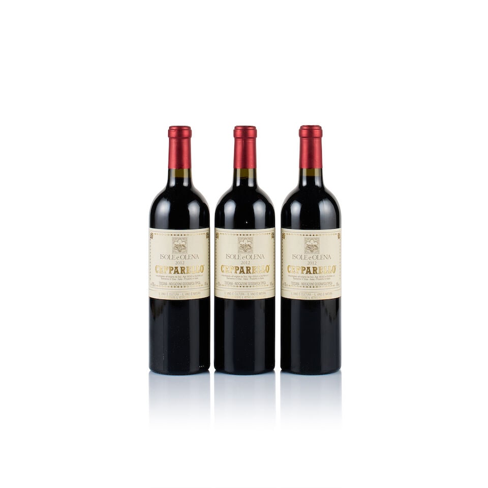 Isole e Olena, Toscana, Cepparello, 2012 (3 x 750ml): Isole e Olena, Toscana, Cepparello, 2012 (3 x 750ml) Region: Tuscany Fill Level: into neck Capsule: ok Cork: ok Label: excellent appearance Packaging: neutral carton Alcohol Content: 14% Lot to be sol