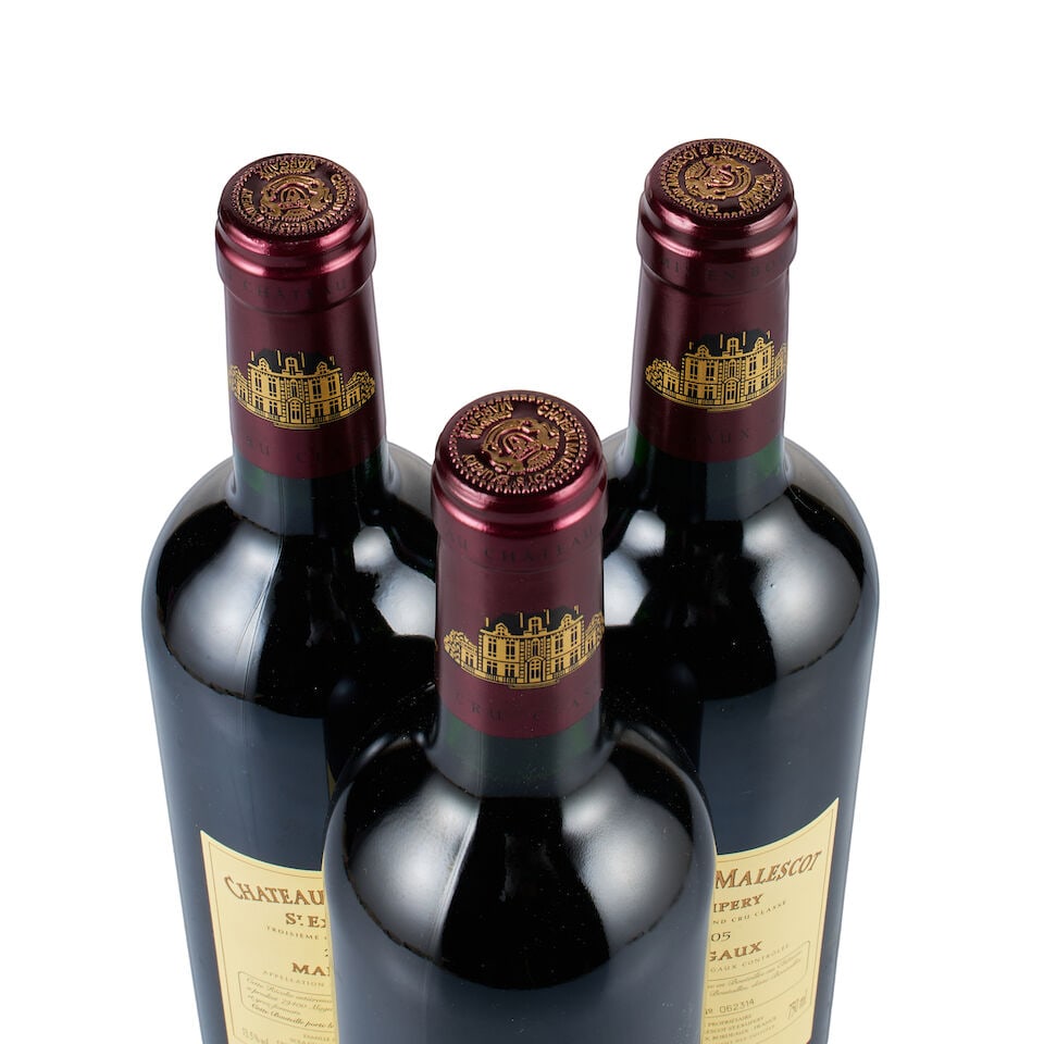 Château Malescot Saint-Exupéry, Margaux, Grand Cru Classé, 2005 (3 x 750ml) - 2