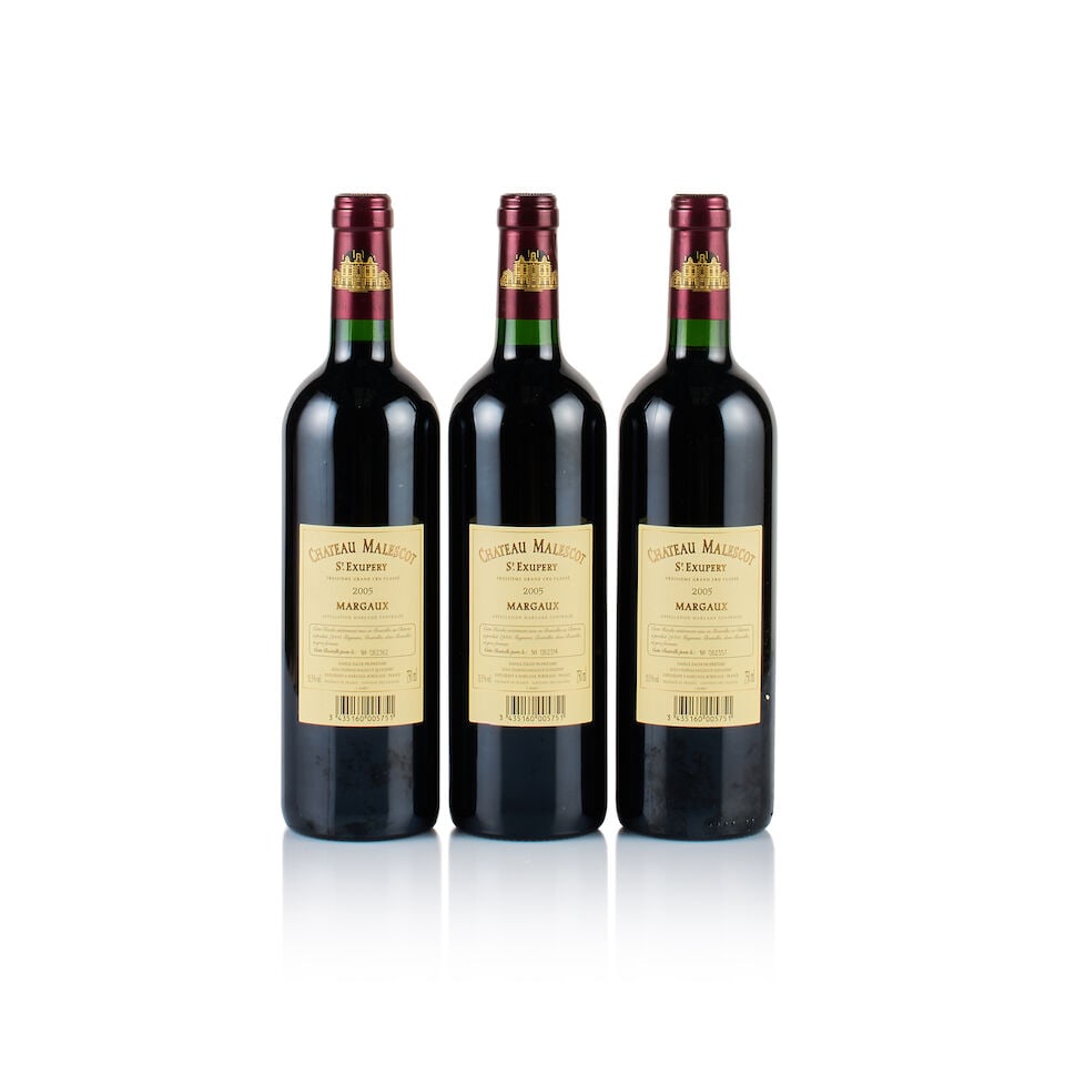 Château Malescot Saint-Exupéry, Margaux, Grand Cru Classé, 2005 (3 x 750ml) - 3