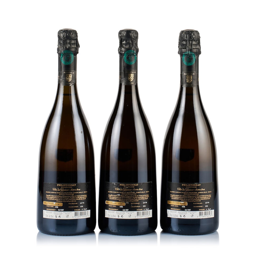 Champagne Philipponnat, Clos des Goisses, Extra-Brut, 2008 (3 x 750ml) - 3