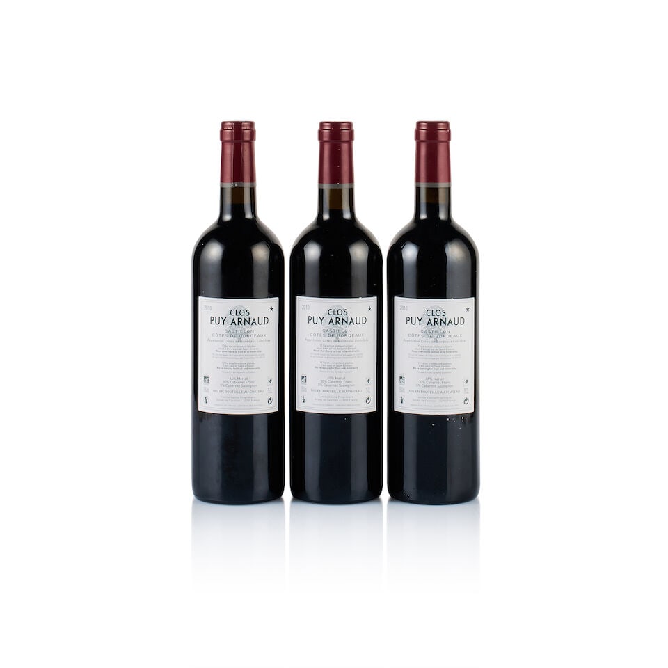Clos Puy Arnaud, Castillon Côtes de Bordeaux, 2010 (3 x 750ml) - 3