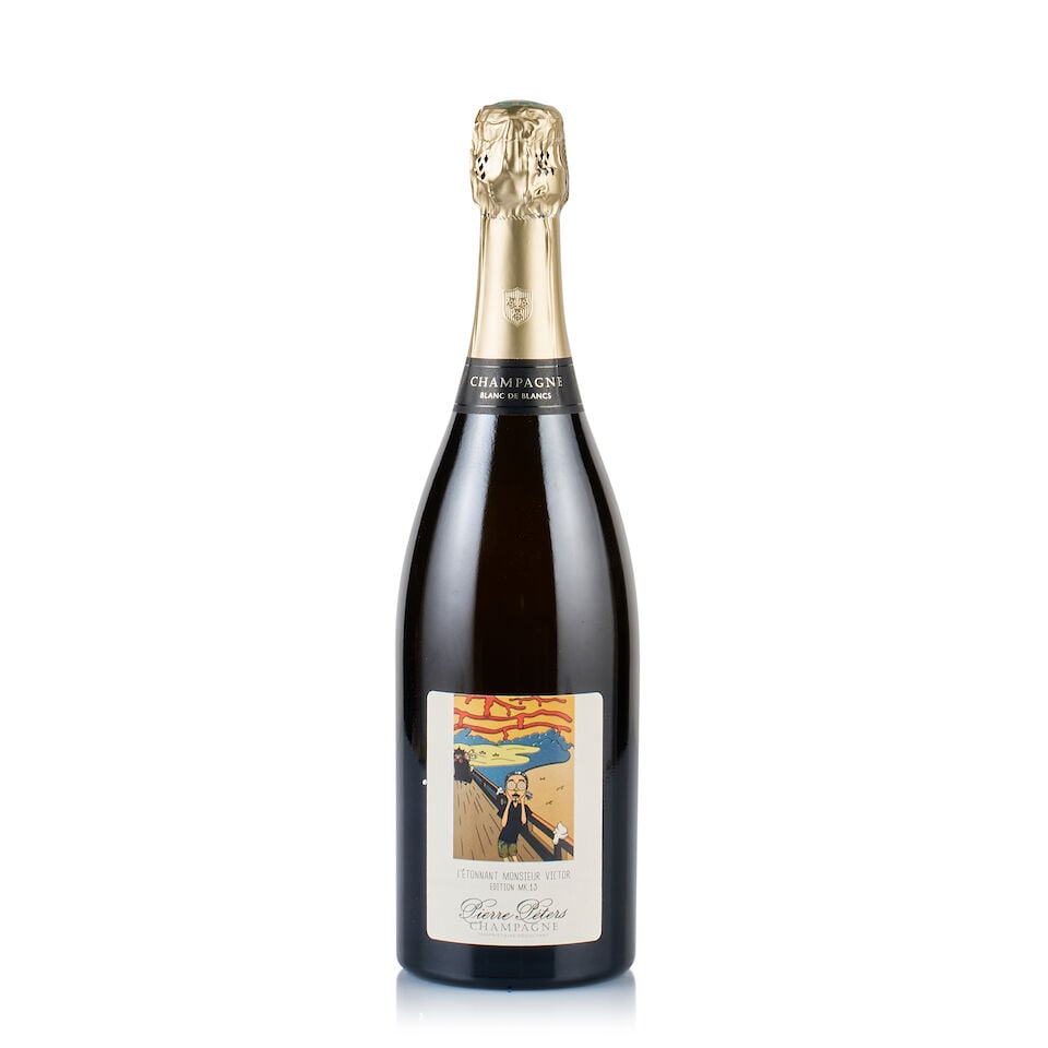 Champagne Pierre Peters, L'Etonnant Mr Victor, Edition MK13, Brut, 2013 (1 x 750ml): Champagne Pierre Peters, L'Etonnant Mr Victor, Edition MK13, Brut, 2013 (1 x 750ml) Region: Champagne Fill Level: good Capsule: ok Cork: ok Label: excellent appearance Packaging: neutral carton Alcoho