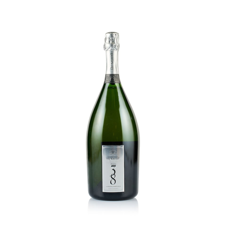 Champagne Henriot, Cuve 38, Blanc de Blancs, La Réserve Perpétuelle, Brut (1 x Magnum): Champagne Henriot, Cuve 38, Blanc de Blancs, La Réserve Perpétuelle, Brut (1 x Magnum) Region: Champagne Fill Level: excellent Capsule: ok Cork: ok Label: excellent appearance Packaging: neu