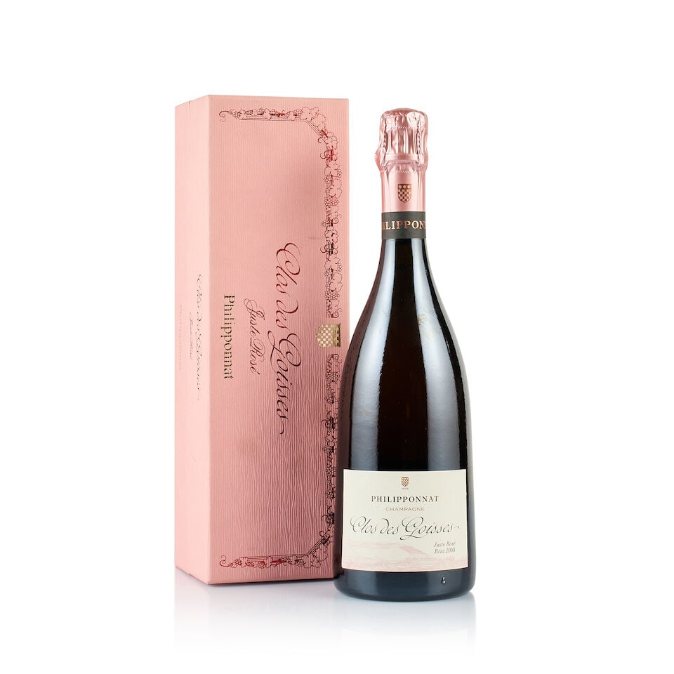 Champagne Philipponnat, Clos des Goisses, Juste Rosé Brut, 2005 (1 x 750ml): Champagne Philipponnat, Clos des Goisses, Juste Rosé Brut, 2005 (1 x 750ml) Region: Champagne Fill Level: excellent Capsule: ok Cork: ok Label: excellent appearance Packaging: original presentati
