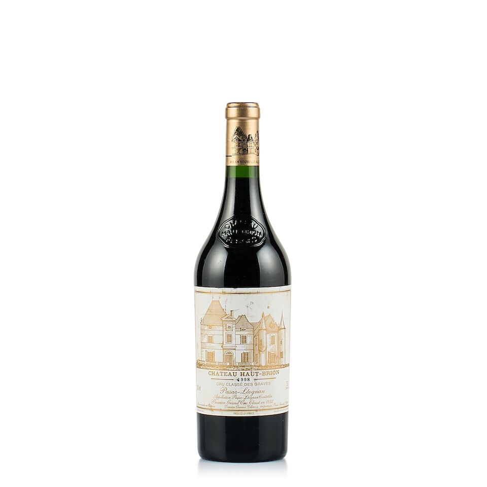Château Haut-Brion, Pessac-Léognan, 1er Grand Cru Classé, 1998 (1 x 750ml): Château Haut-Brion, Pessac-Léognan, 1er Grand Cru Classé, 1998 (1 x 750ml) Region: Bordeaux Fill Level: excellent Capsule: ok Cork: depressed Label: marked and slightly bin-soiled Packa