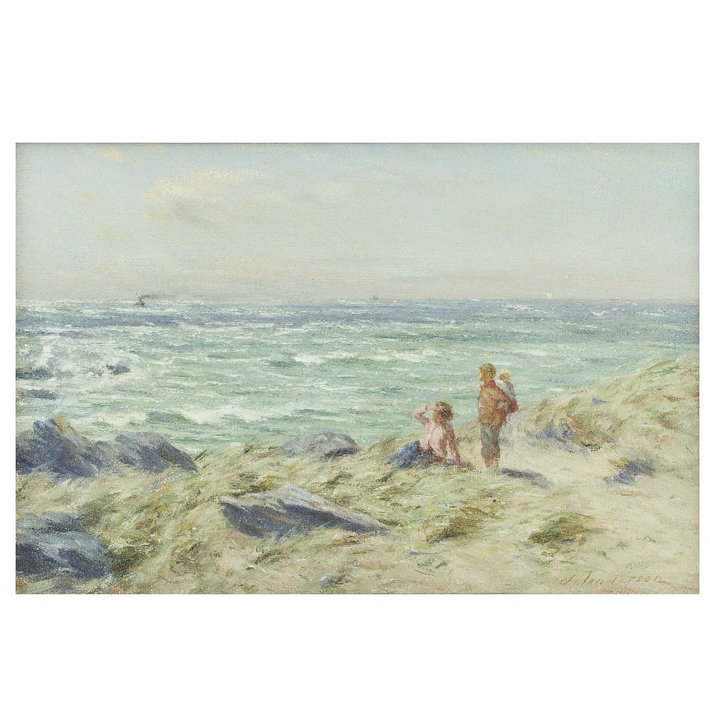 Joseph Henderson RSW (British, 1832-1908) Waiting for the return (1 of 1)