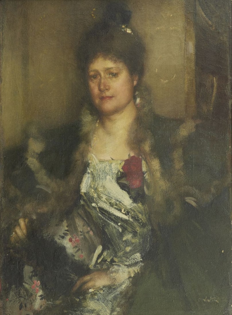 Edward Arthur Walton RSA PRSW HRWS (British, 1860-1922) Mrs Mylne of Ainslie Place, Edinburgh, i... (1 of 1)